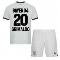 Bayer Leverkusen Alejandro Grimaldo #20 Replica Away Minikit 2023-24 Short Sleeve (+ pants)